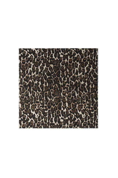 Wintersjaals met luipaardprint, eenvoudig, van polyester, ideaal voor dagelijks gebruik.