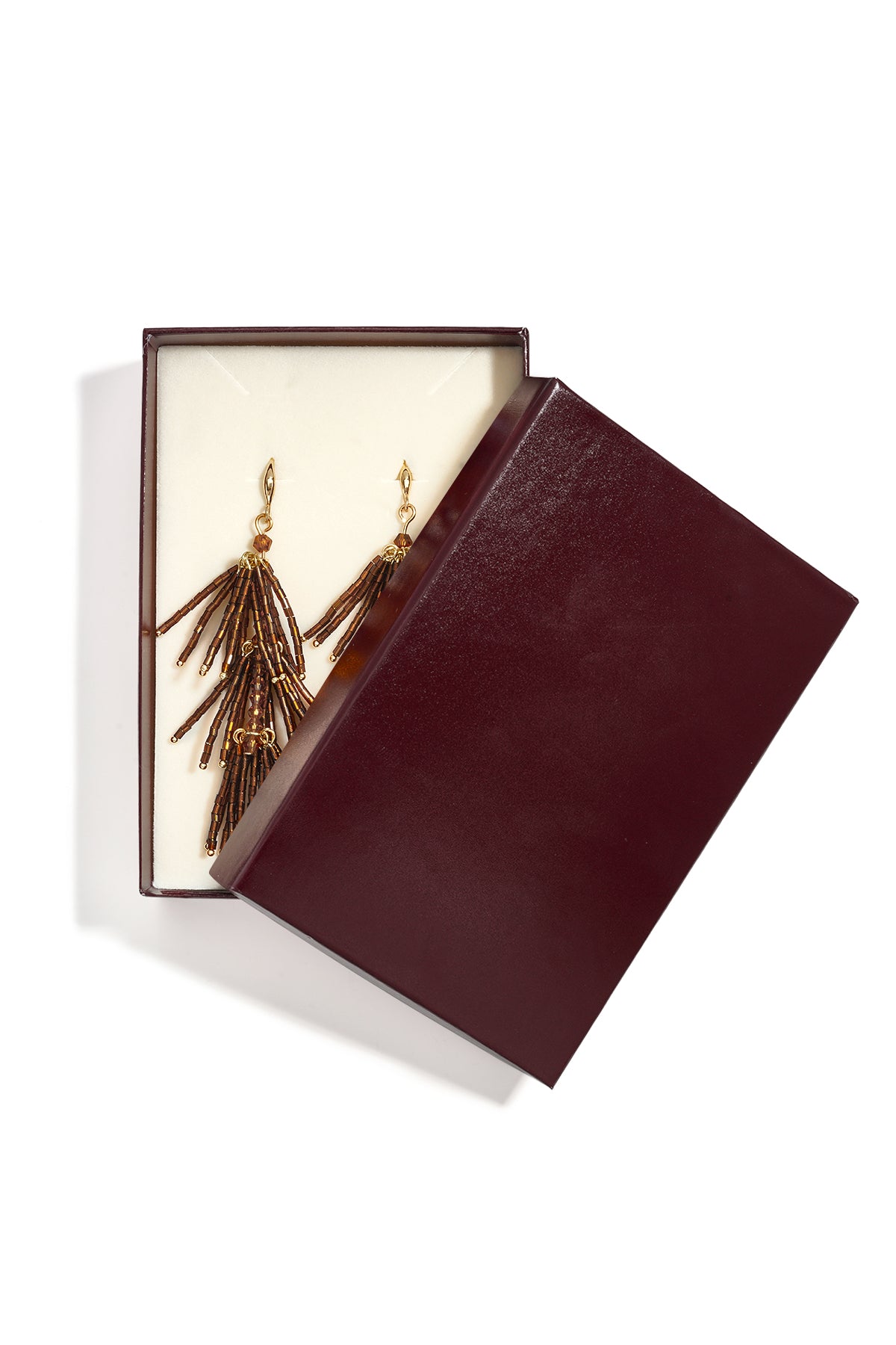 Glazen hangende oorbellen met kralen, elegante en luxe serie voor dagelijks gebruik, damessieraden