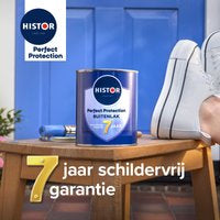 Histor Perfect Protection Buitenlak - Houtlak - Houtverf voor Buiten - Hoogglans Verf voor Hout - Buitenverf - Cremewit RAL 9001 - 0.75 L