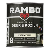 Rambo Pantserlak Deur & Kozijn Hoogglans Dekkend - Goed Reinigbaar - Ivoorwit - 0.75L - Bargains by DJ