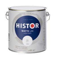 Histor Perfect Finish Lak Mat 2,5 liter - Wit